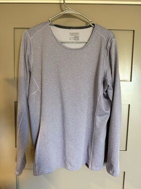 Patagonia Women's Heather Light Purple Long Sleeve Top